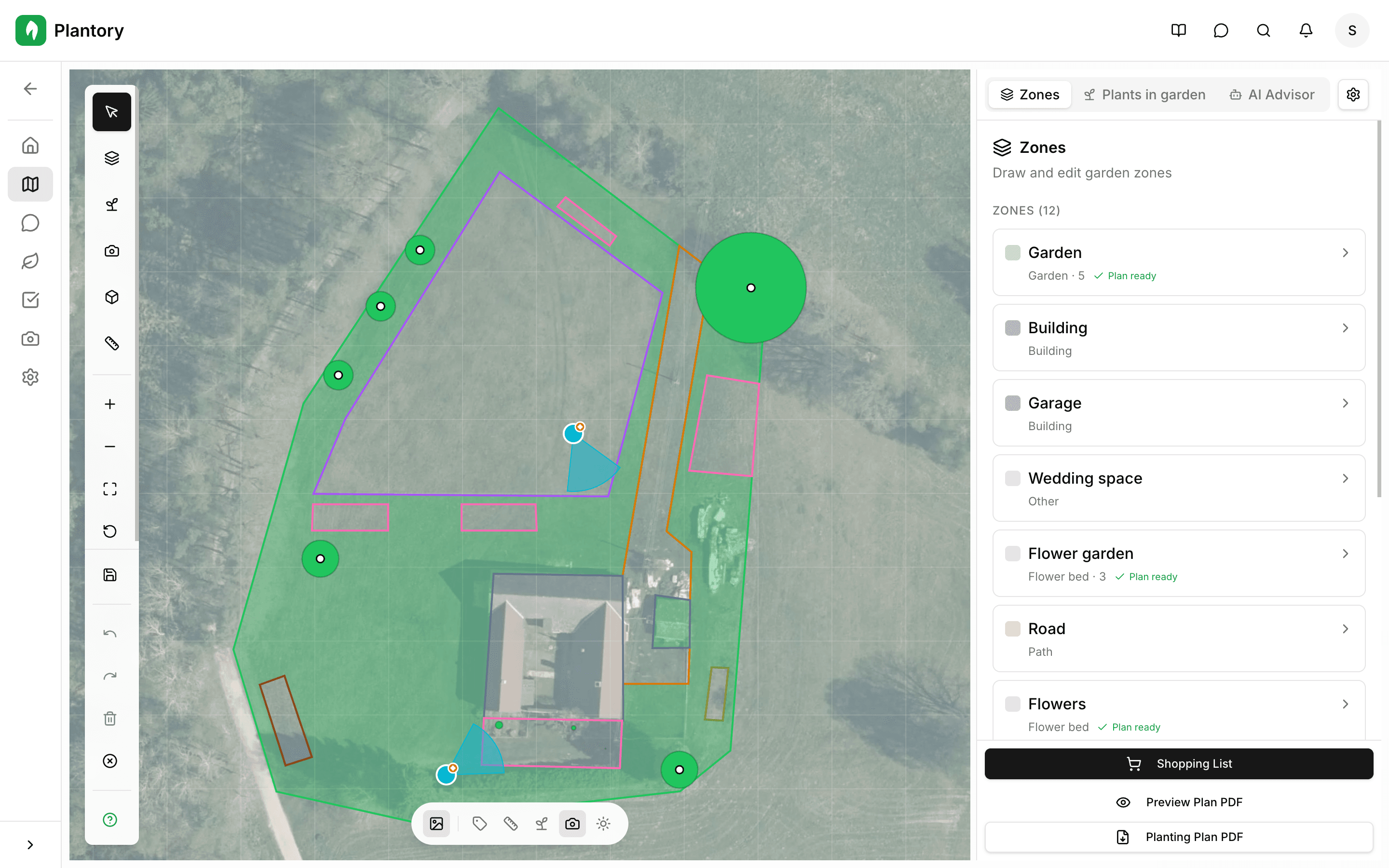 Visualisierungsdialog mit Optionen